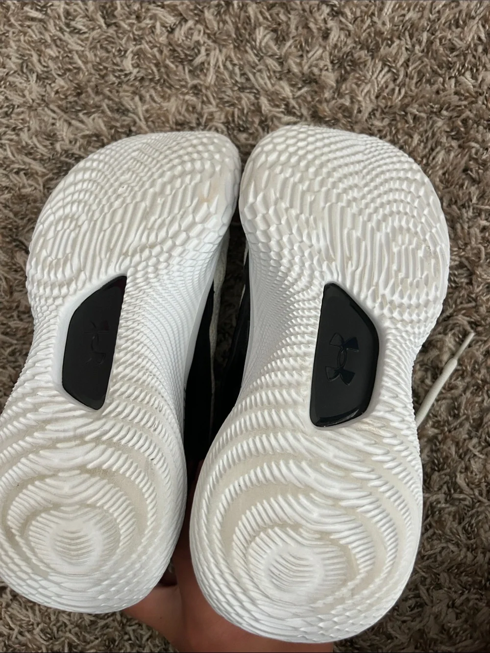 Under Armour Women's Knit BASKETBALL in White and Black